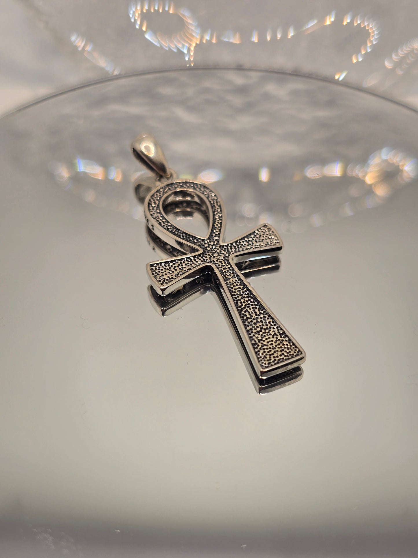Ancient Egyptian Ankh Cross Pendant Sterling Silver 925 Symbol of Eternal Life