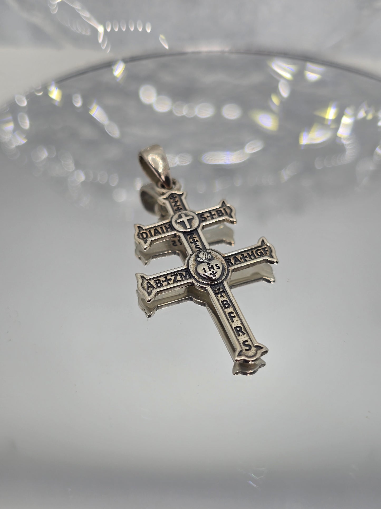 Cross Of Lorraine Pendant 925 Sterling Silver For Protection Faith And Knights Templar Symbolism