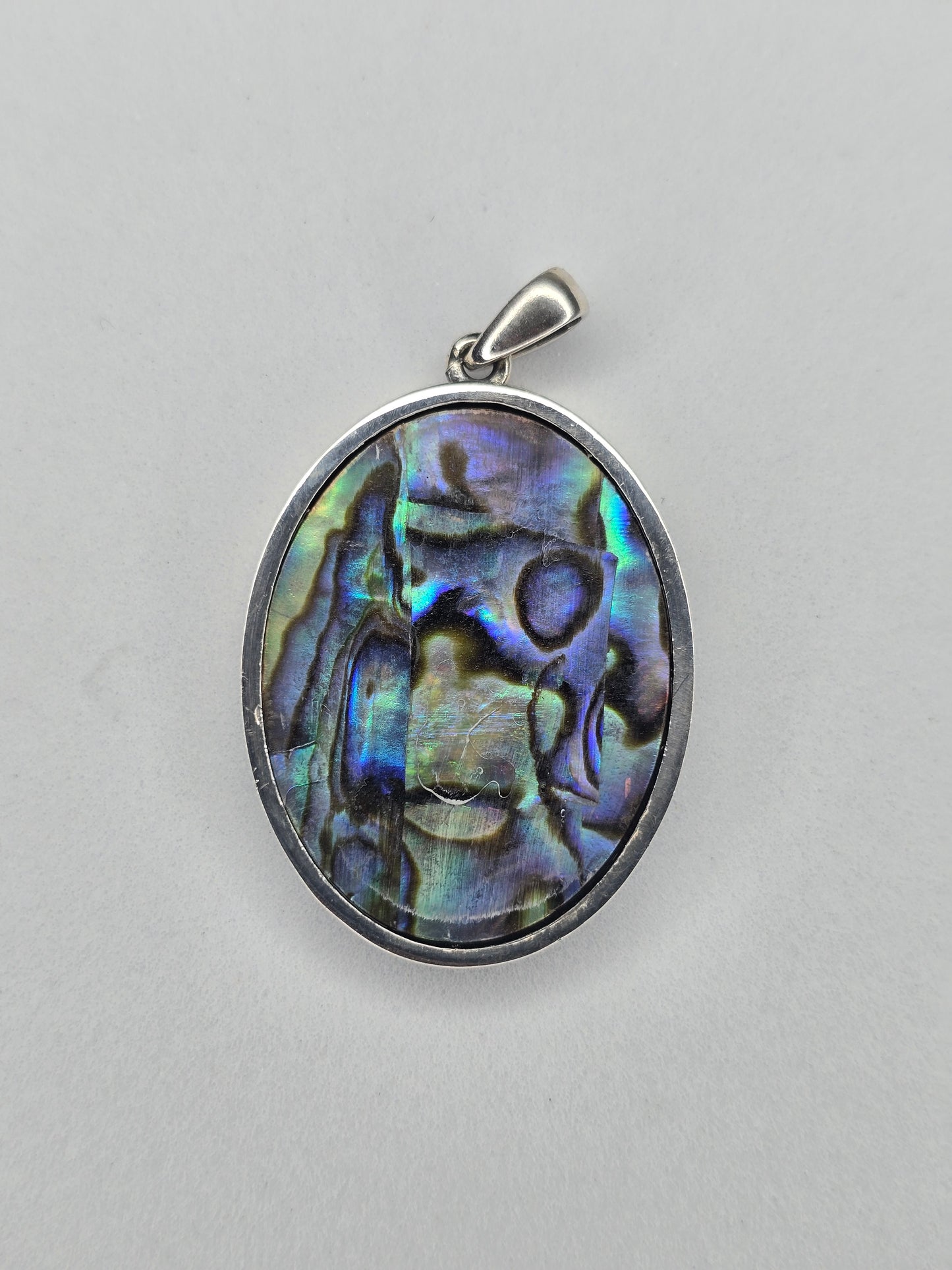 Pendentif en argent sterling 925 incrusté de coquillage représentant l'archange Saint Michel, amulette catholique