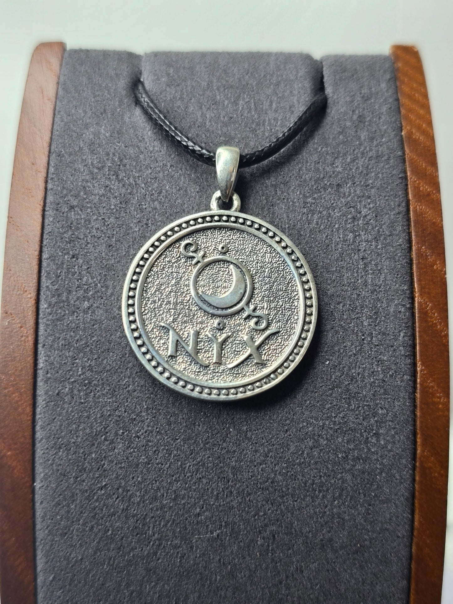 Nyx Goddess Pendant in 925 Sterling Silver