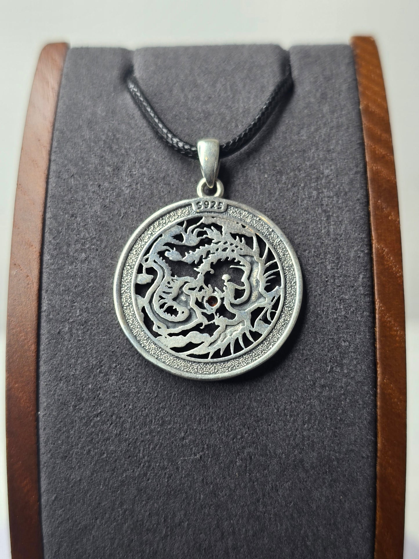 Phoenix Dragon Ruby Pendant in 925 Sterling Silver