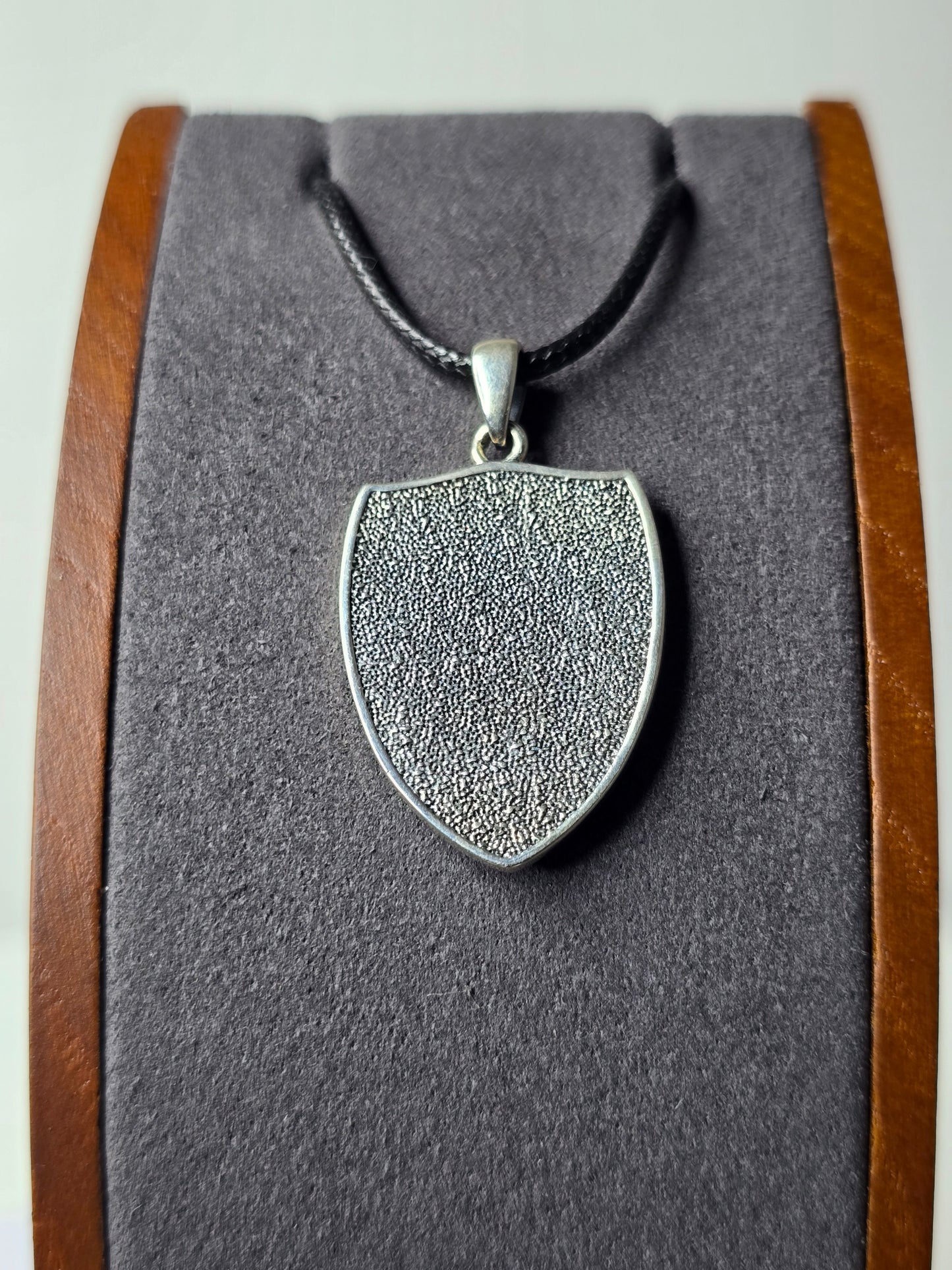 Triple Moon Goddess Shield Amulet in 925 Sterling Silver