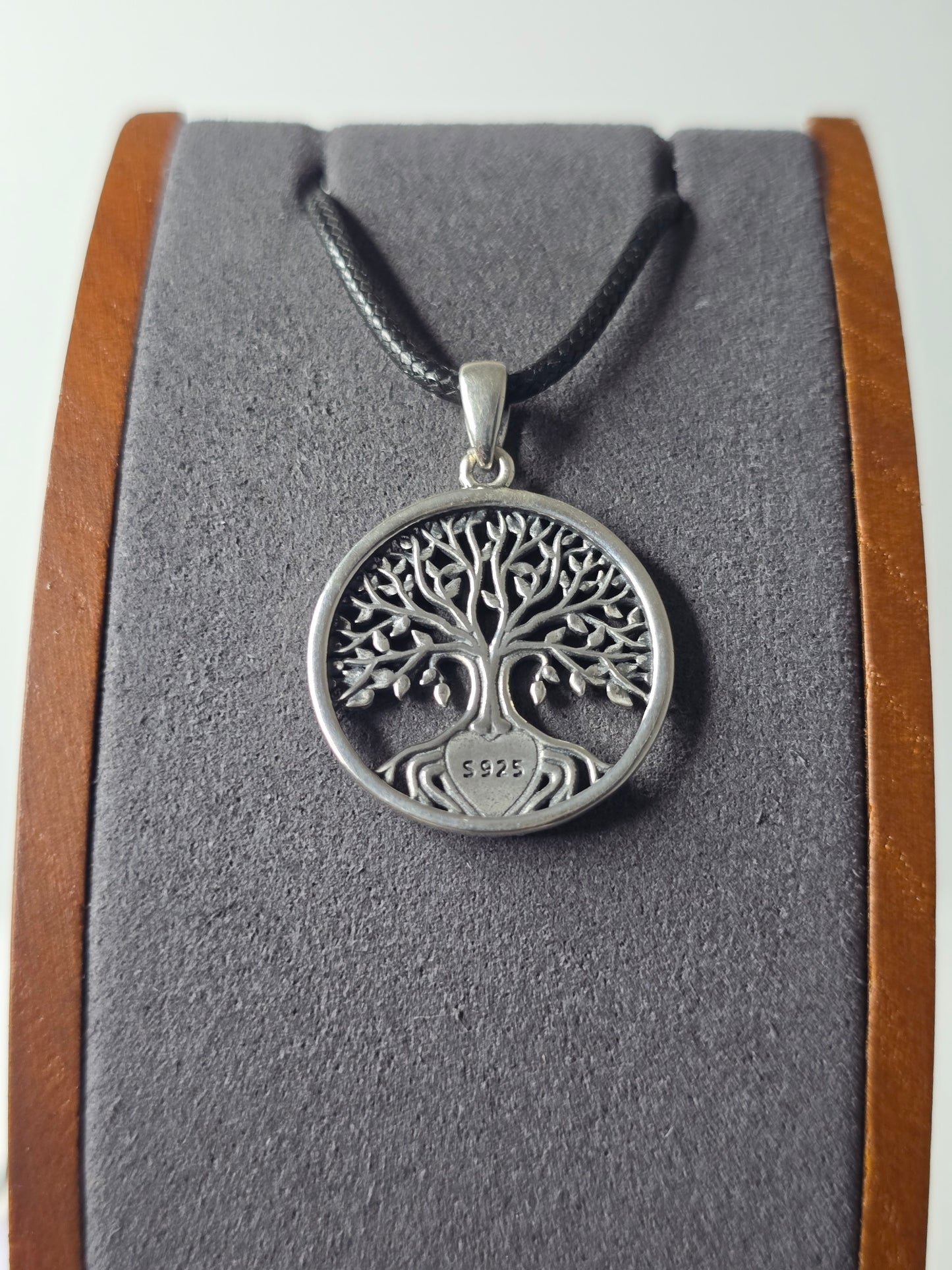 Tree of Life Heart Pendant in 925 Sterling Silver