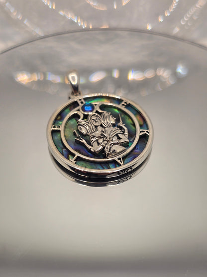 Dreifacher Mondgöttin-Anhänger 925 Sterling Silber Göttliche weibliche Energie 