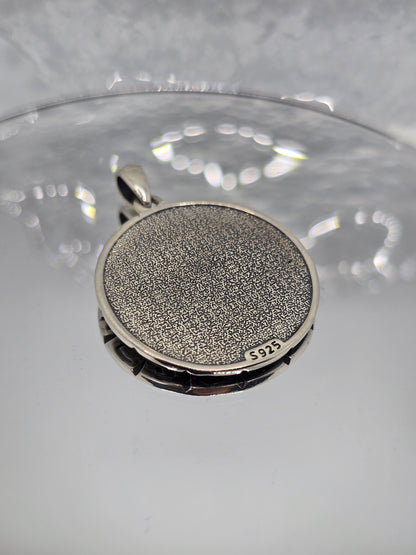 Egyptian Pyramid All-Seeing Eye 925 Sterling Silver Lapis Lazuli Pendant