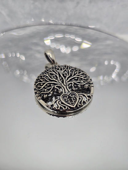 Tree Of Life Heart Pendant 925 Sterling Silver With Celtic Knotwork For Love Unity And Eternal Connection
