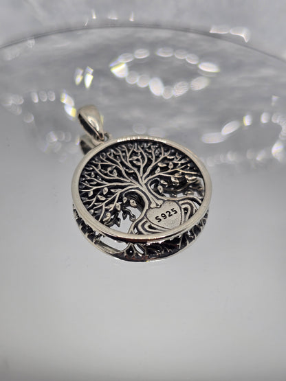 Tree Of Life Heart Pendant 925 Sterling Silver With Celtic Knotwork For Love Unity And Eternal Connection