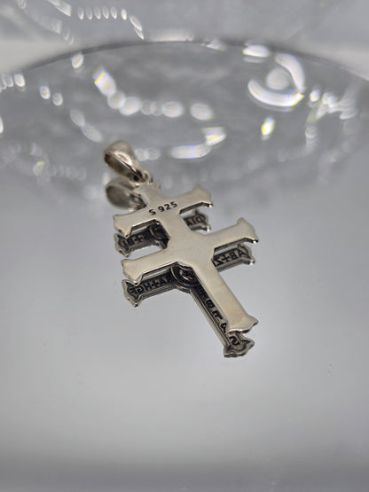 Cross Of Lorraine Pendant 925 Sterling Silver For Protection Faith And Knights Templar Symbolism