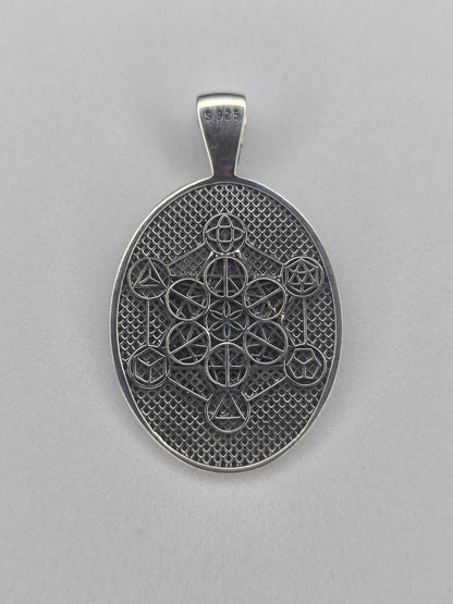 Archangel Metatron Pendant in 925 Sterling Silver