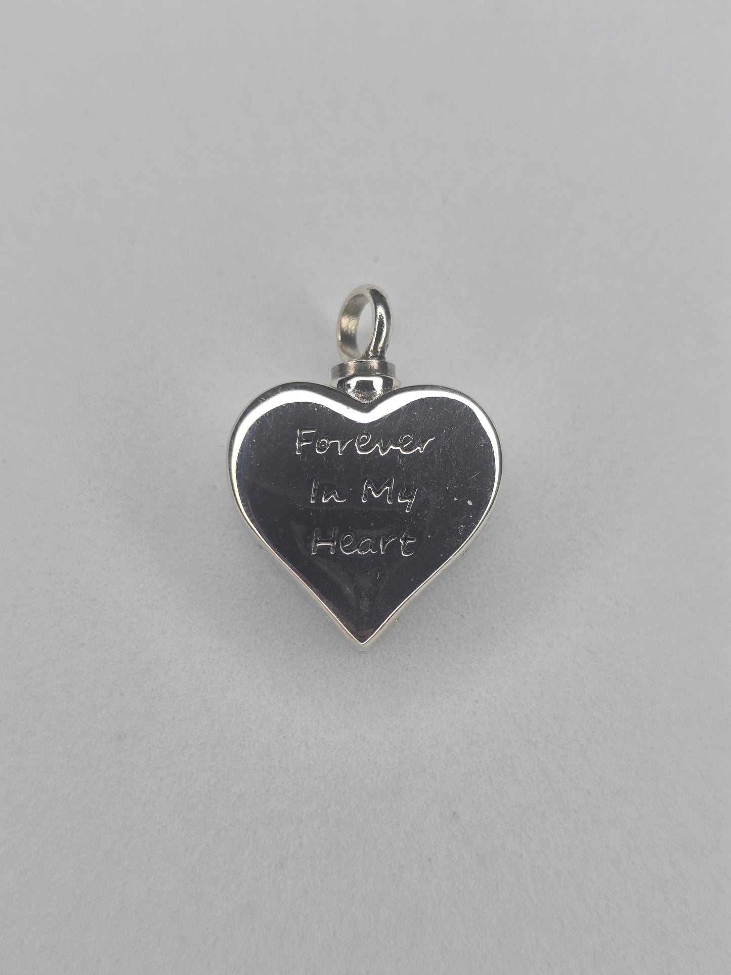 Heart Urn Memorial Pendant in 925 Sterling Silver