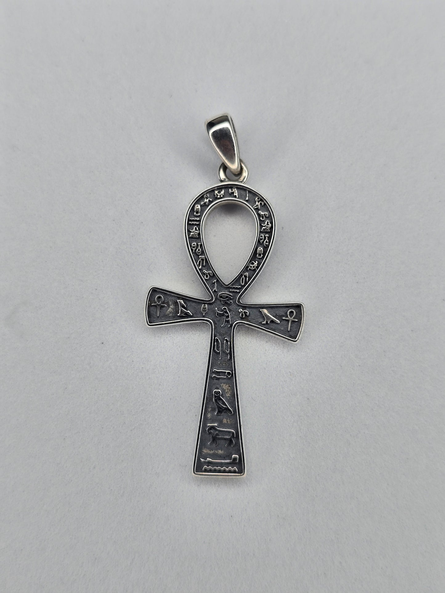 Pendentif croix Ankh égyptienne antique en argent sterling 925, symbole de la vie éternelle 