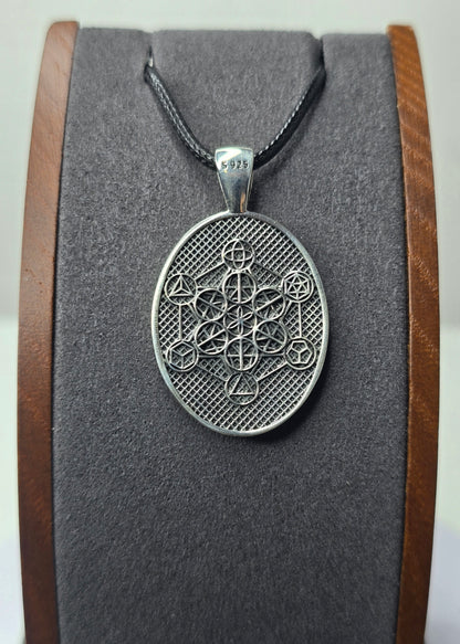 Archangel Metatron Pendant in 925 Sterling Silver