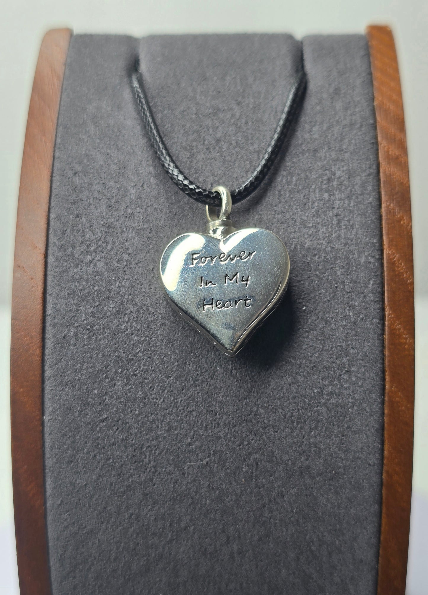 Heart Urn Memorial Pendant in 925 Sterling Silver