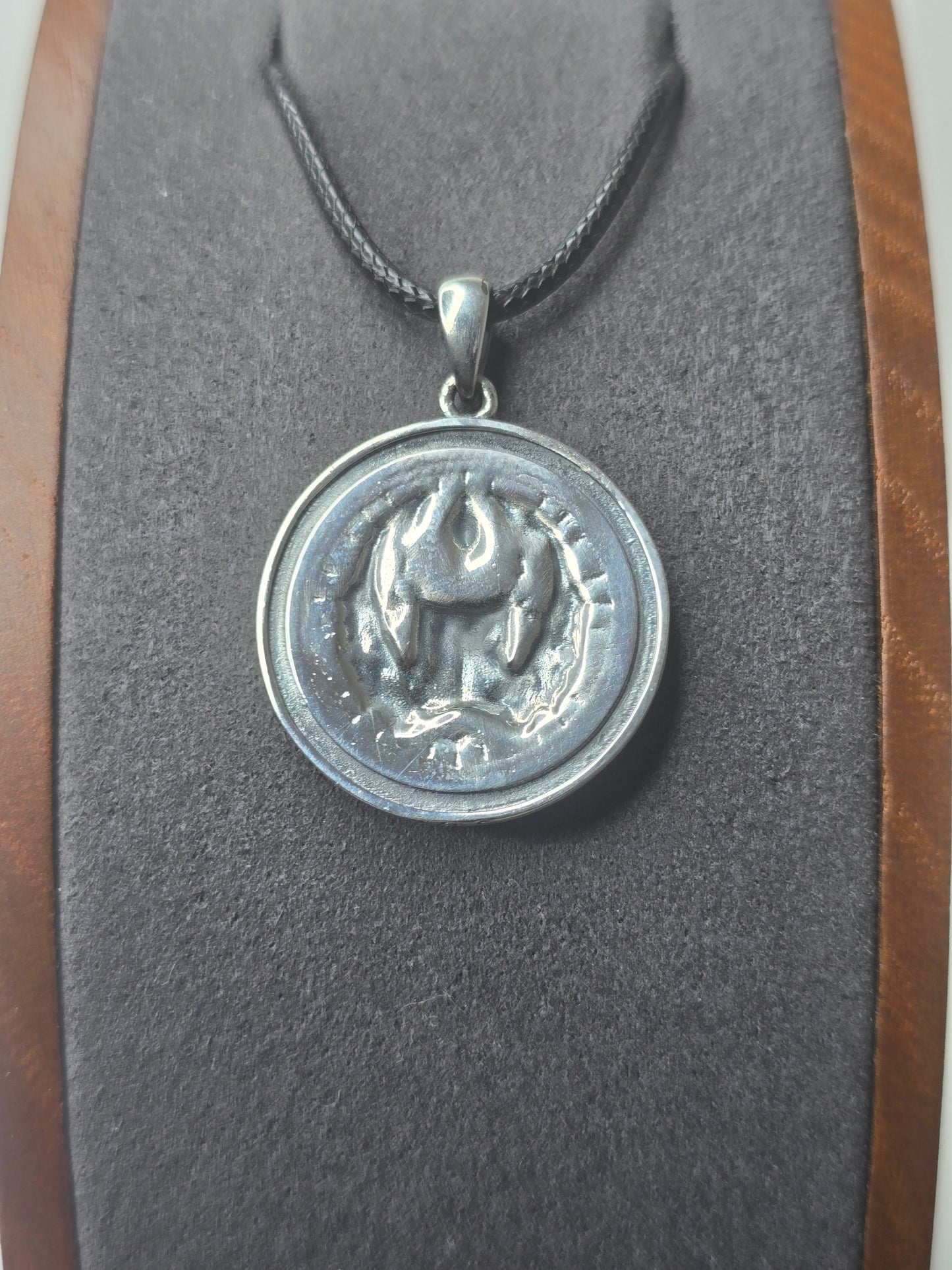 Odin Amulet Pendant in 925 Sterling Silver with Norse Runes