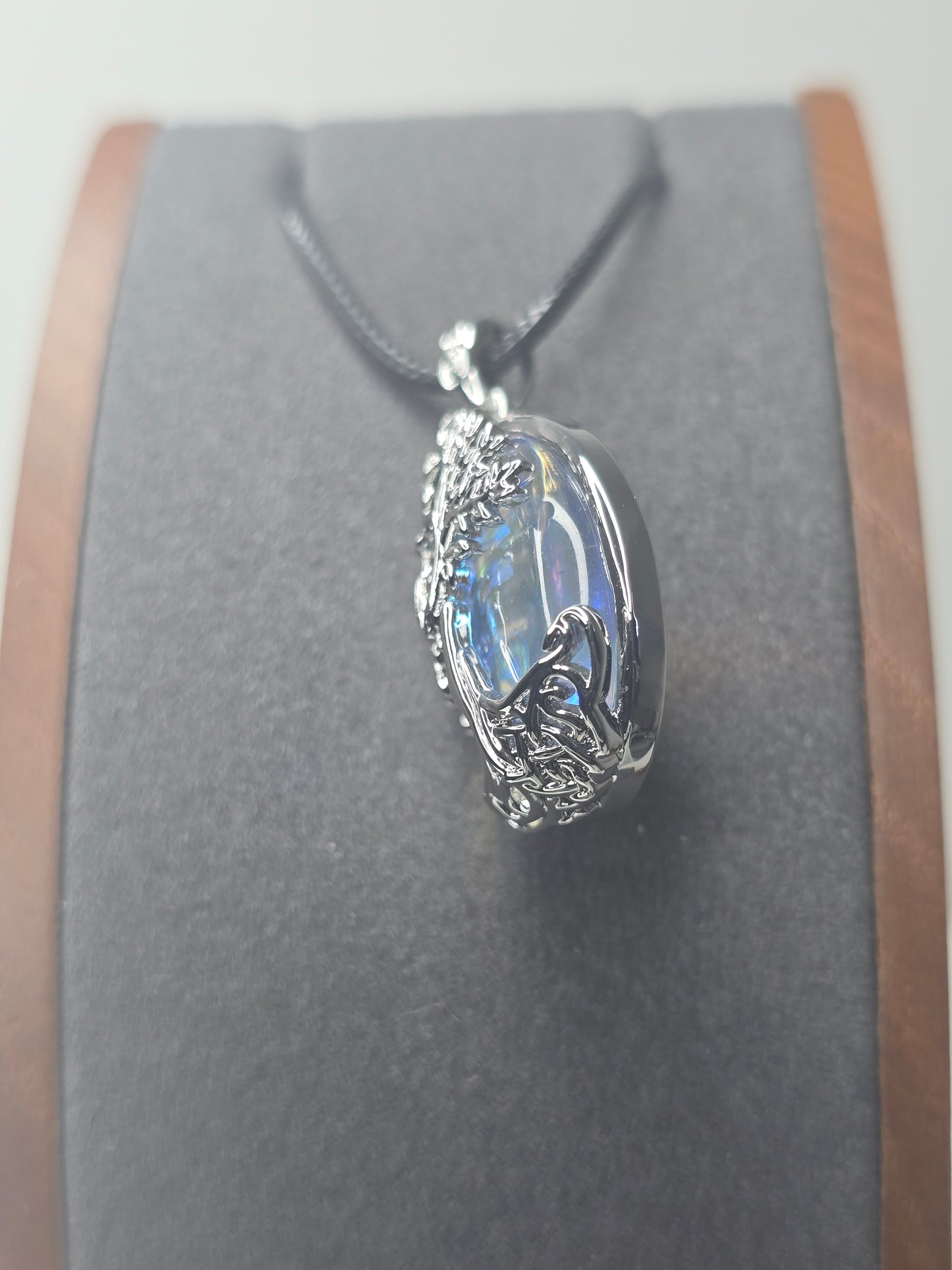 Tree of Life Moonstone Pendant in 925 Sterling Silver