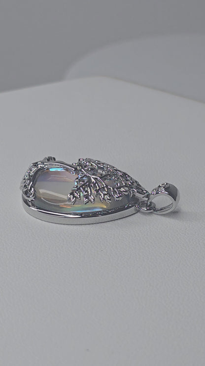 Tree of Life Moonstone Pendant in 925 Sterling Silver
